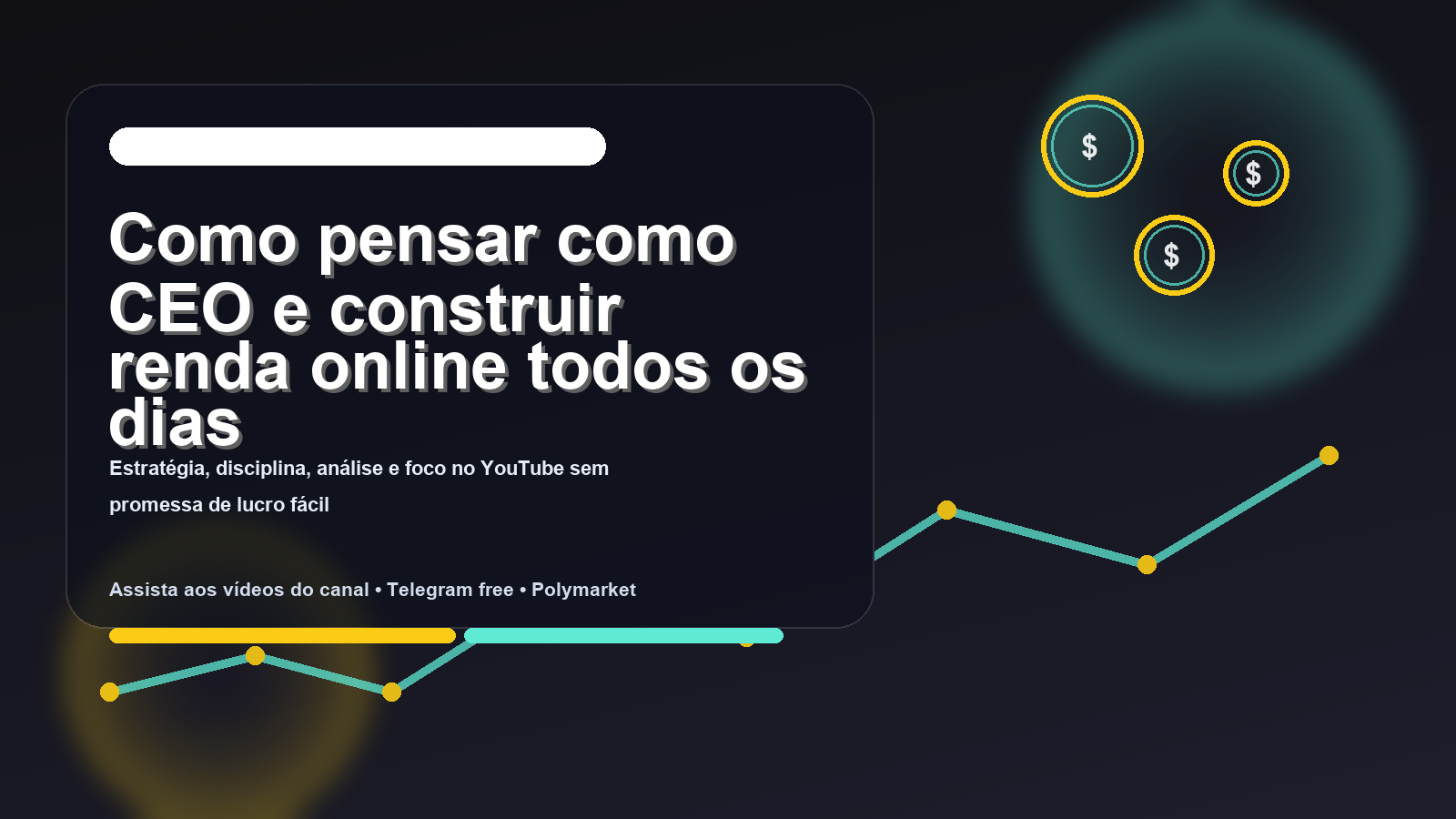 Como pensar como CEO e construir renda online todos os dias sem cair em promessa falsa